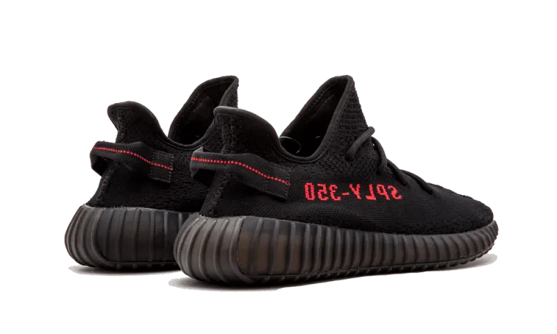 Adidas Yeezy Boost 350 V2 Black Red - Image 4